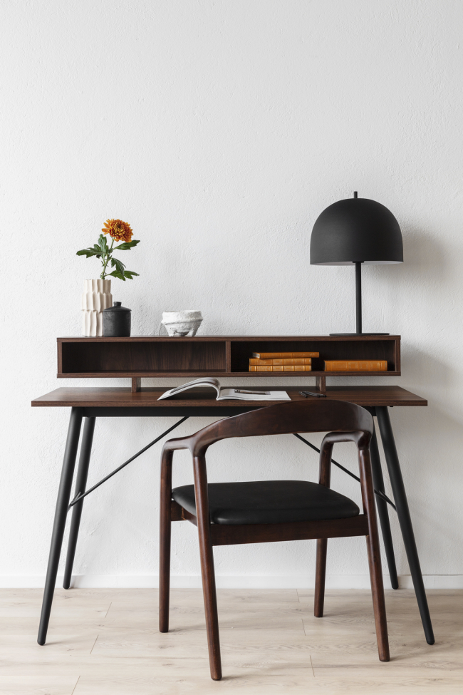 Chaise à bras 'Aspa' - Brun foncé