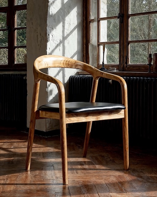 Chaise à bras 'Aspa' - Naturel