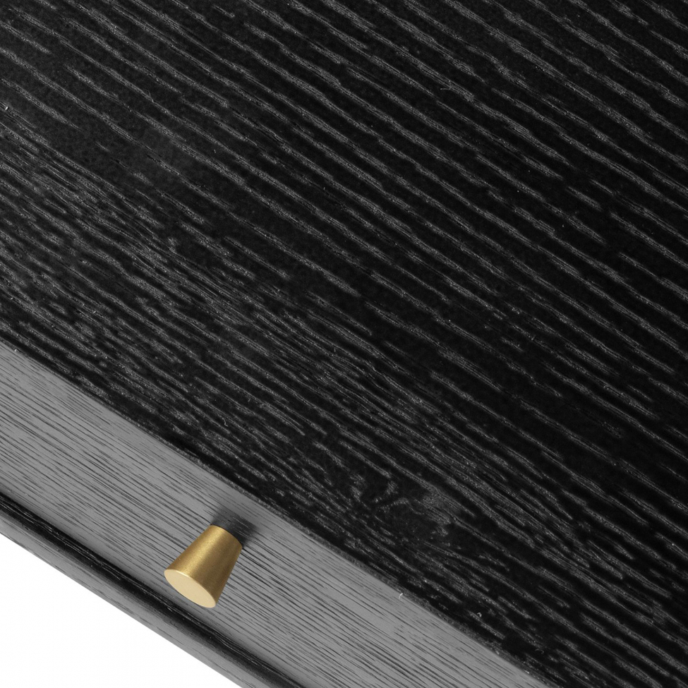 Bureau 'Lux' - Noir/ Laiton