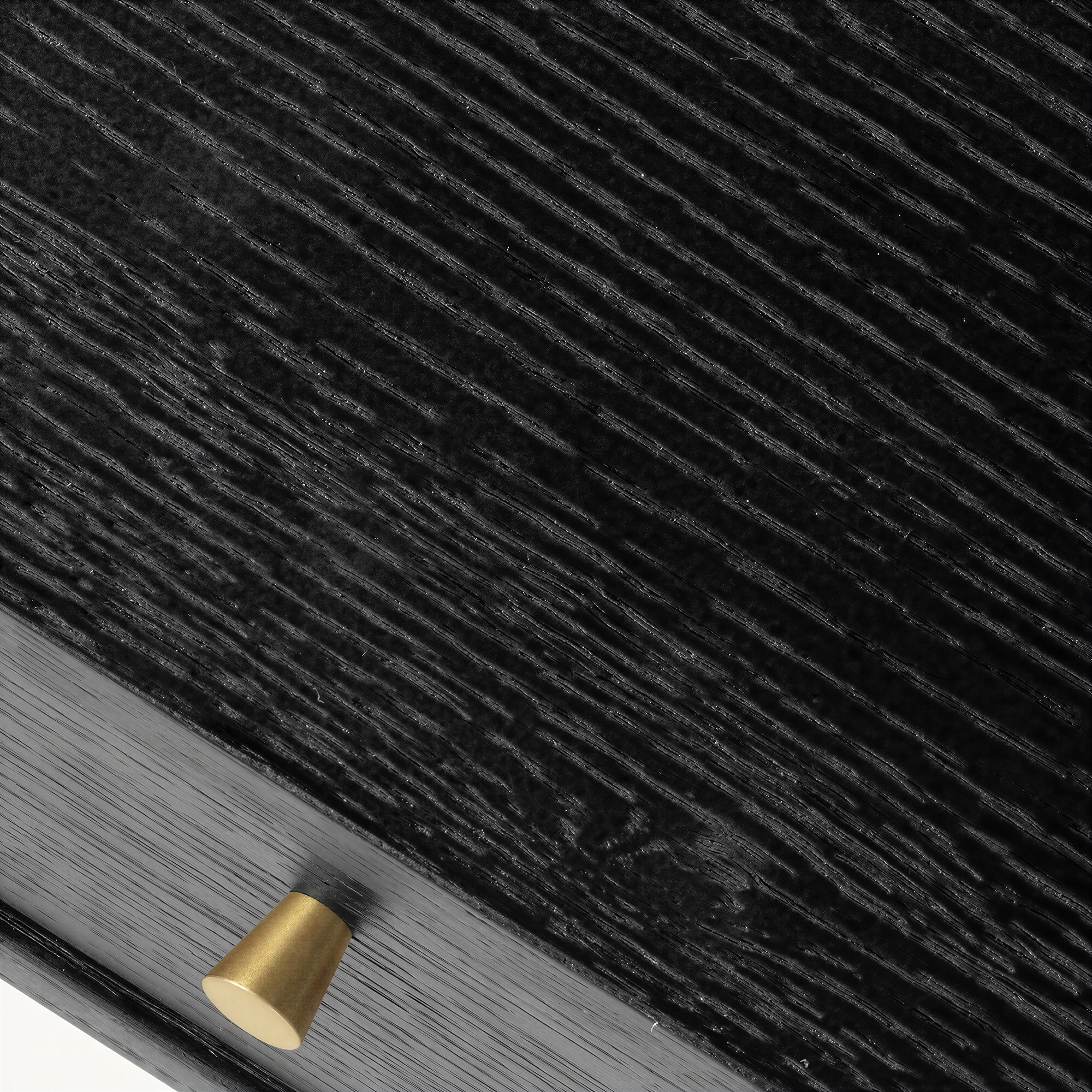 Bureau 'Lux' - Noir/ Laiton