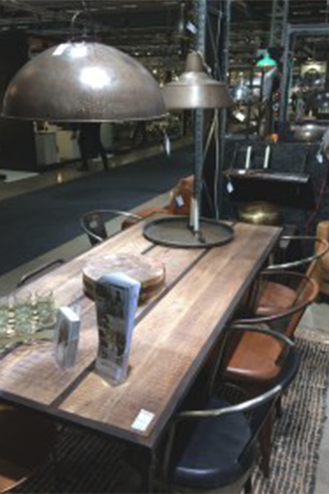 Lampe d'usine 'Thormann' - Laque/Fer