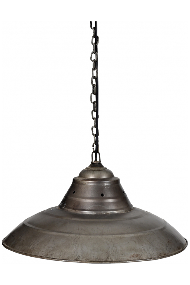 Lampe industrielle 'Gemini' - Fer/Gris