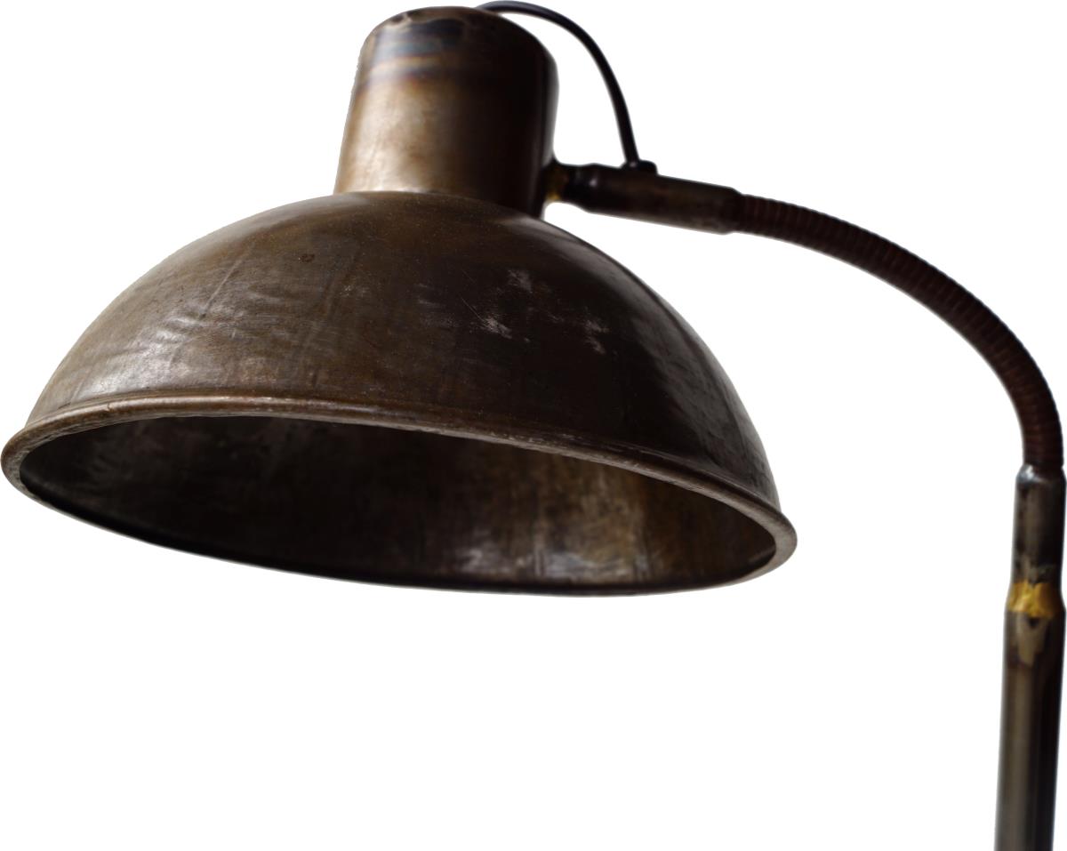 Lampe sur pied 'Walentin' - Fer/Marron