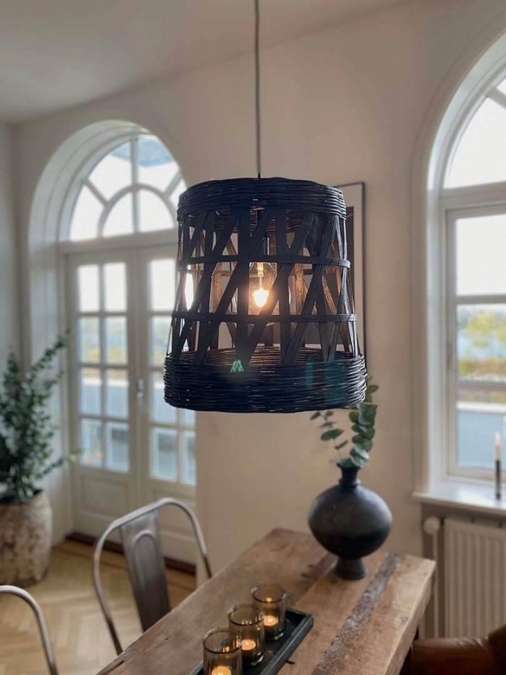 Plafonnier 'Tulda' - Noir