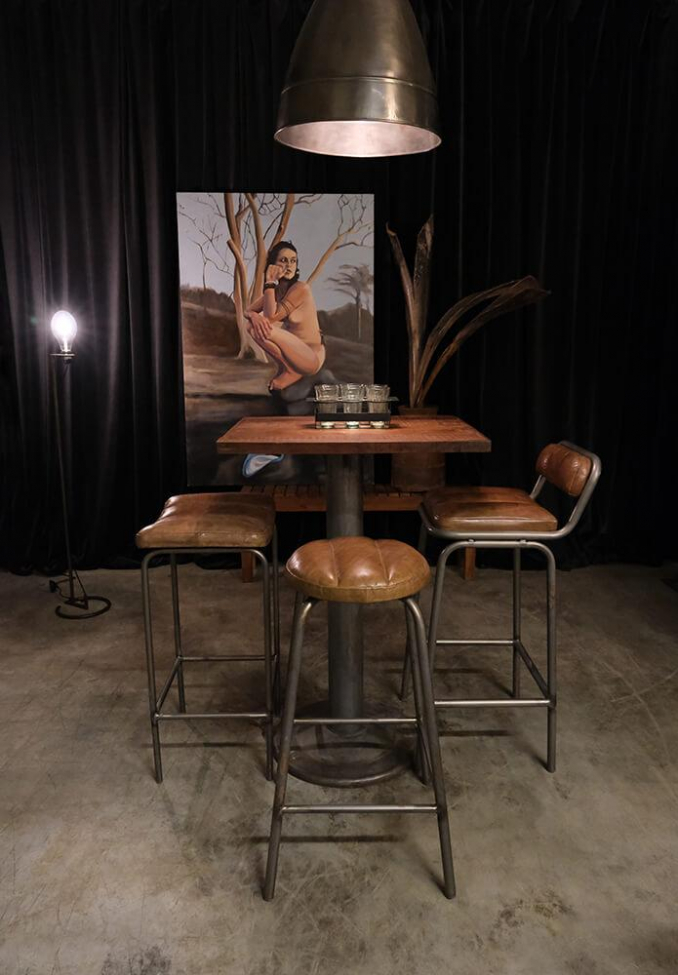 Tabouret 'Brooke' - Cuir