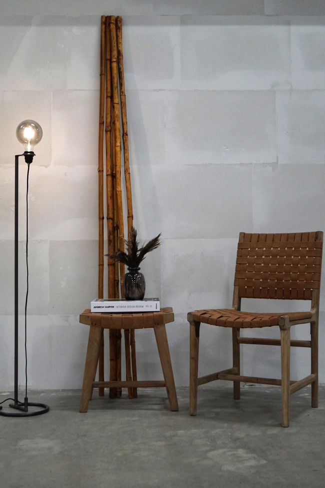 Tabouret 'James' - Brun