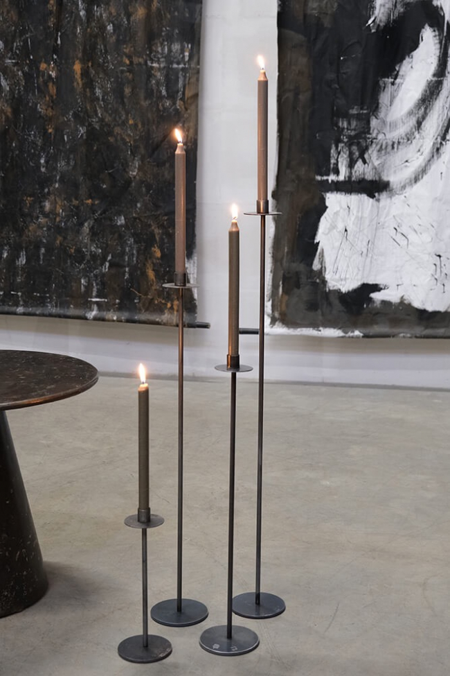 Bougeoir 'Dean' L - Fer