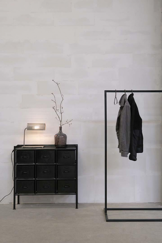 Porte-vêtements 'Large' - Noir