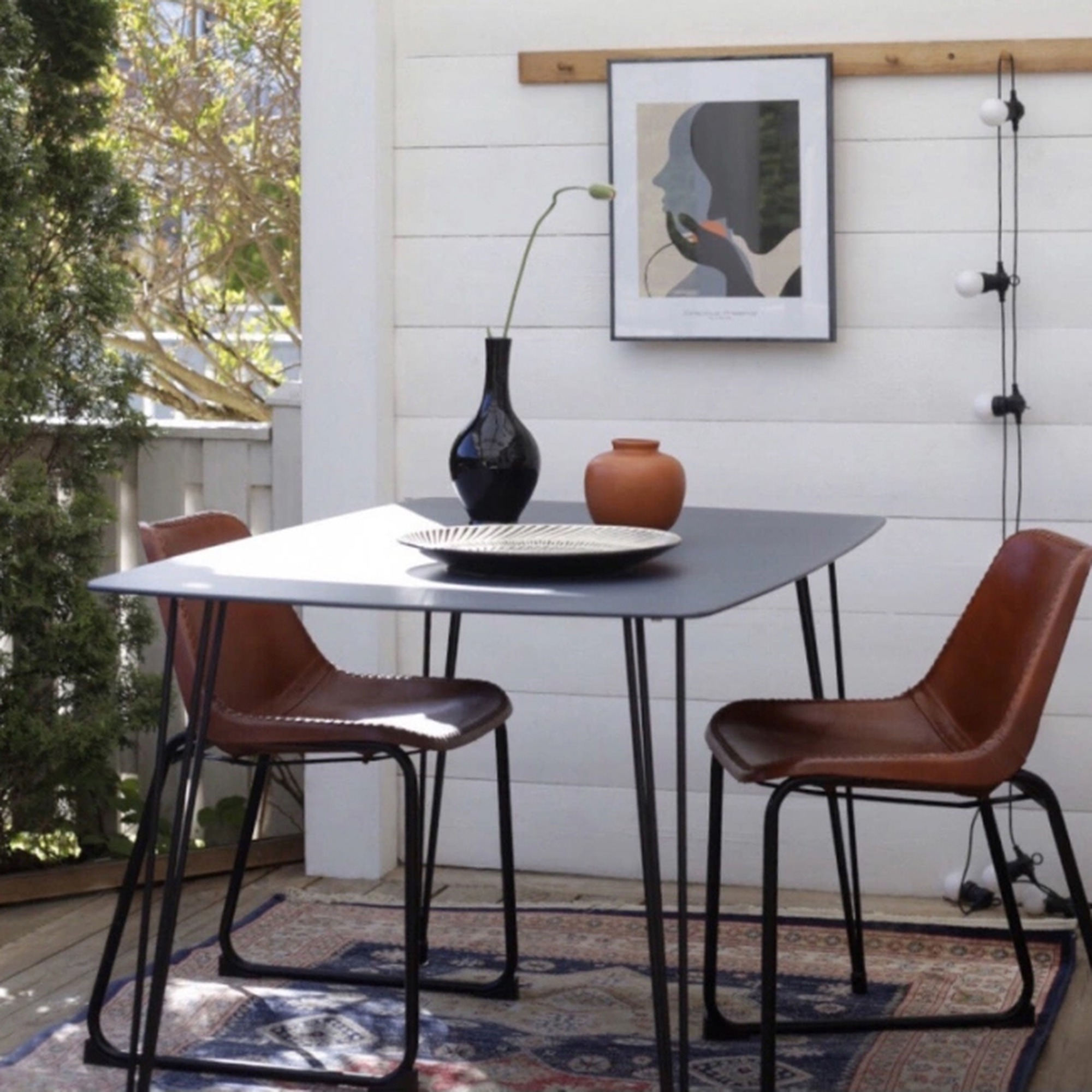 Fauteuil Vintage - Cuir/Fer