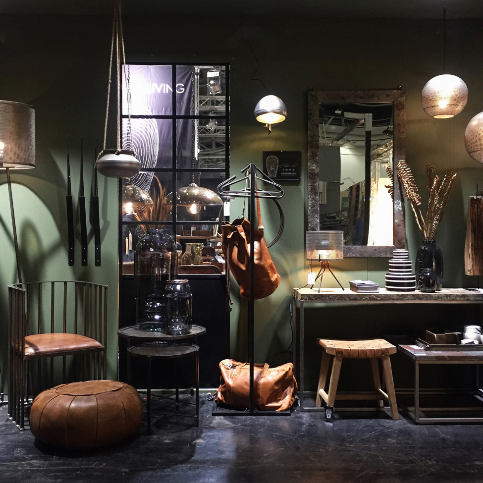 Pouf Vintage - Cuir recyclé