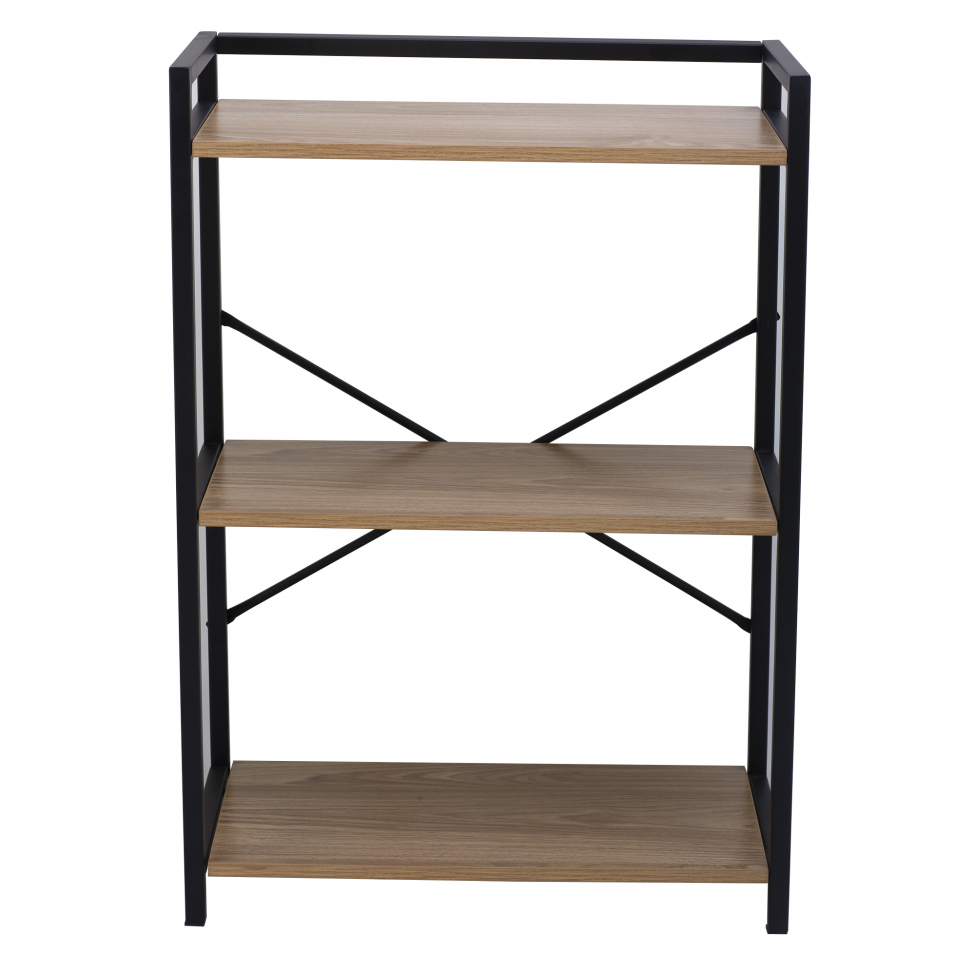 Étagère 'Tre' - Noir/Bois