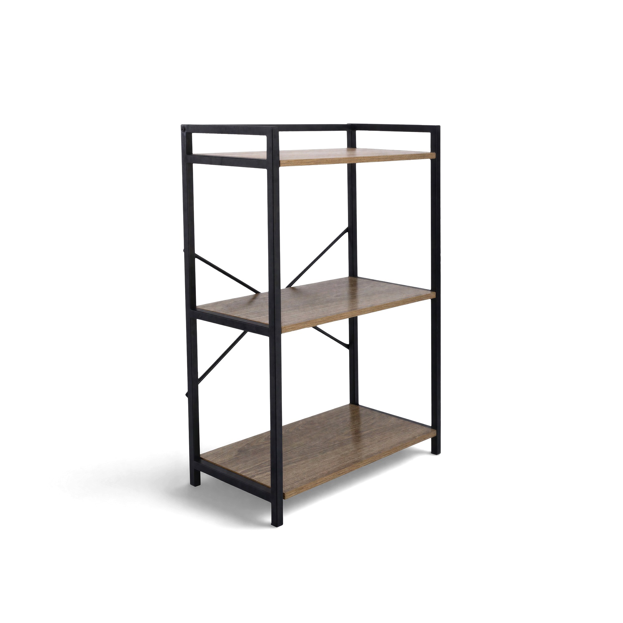 &Eacute;tag&egrave;re 'Tre' - Noir/Bois