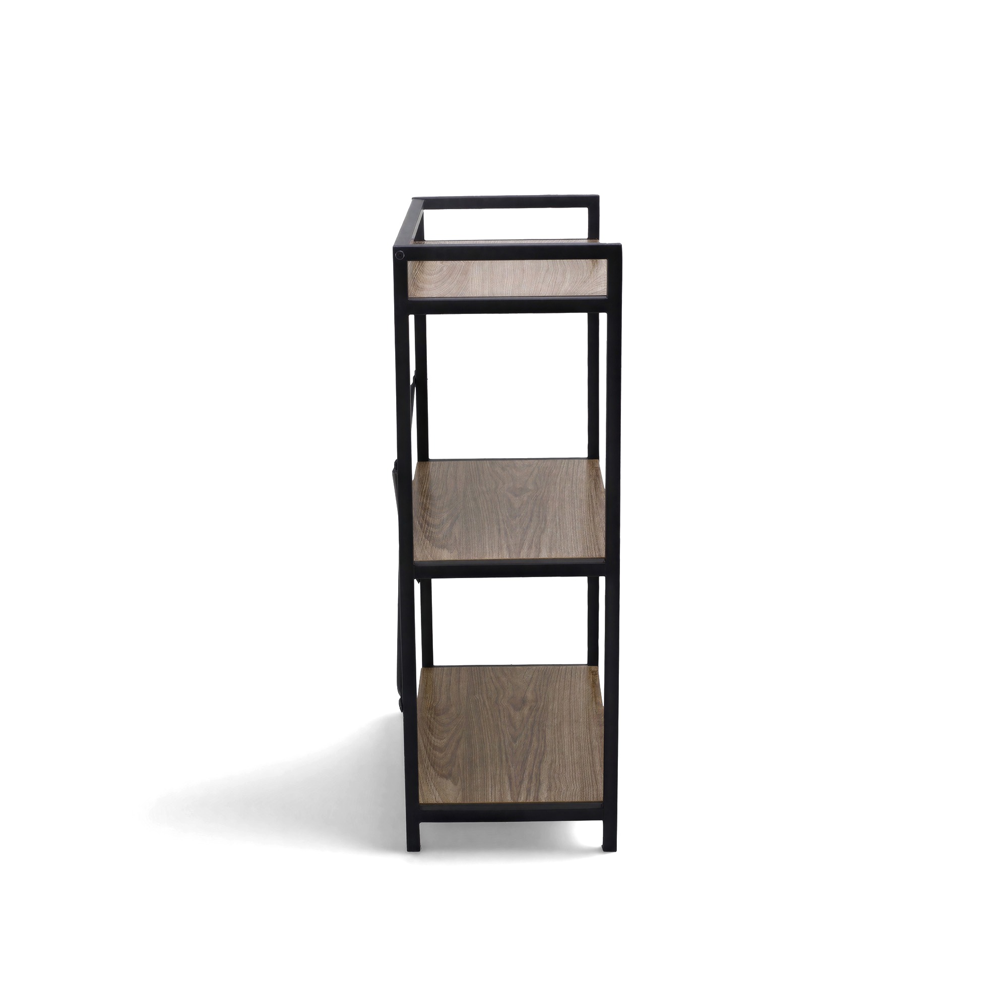 &Eacute;tag&egrave;re 'Tre' - Noir/Bois