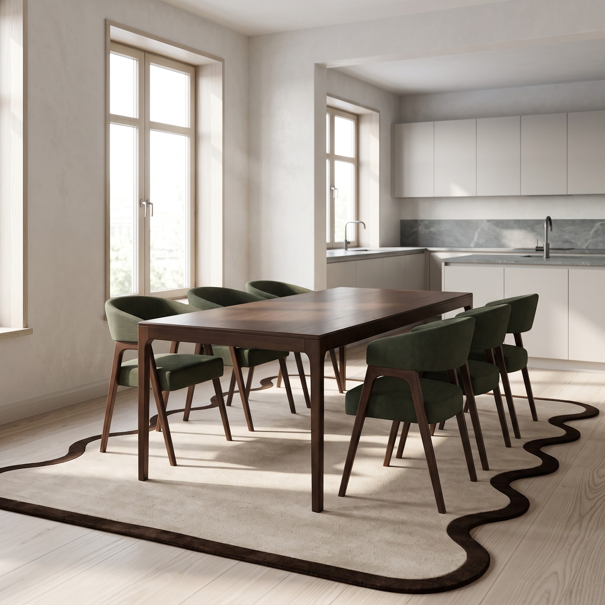 Table à manger 'Aspa' 180x90cm - Naturel