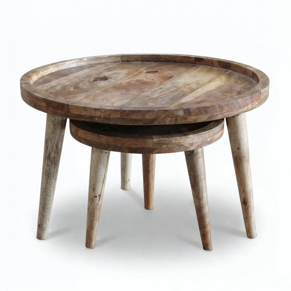 Table basse 'Manarola' 2 pièces - Brun