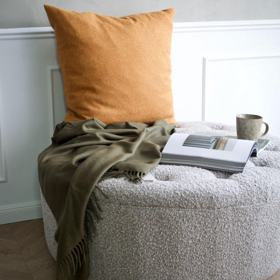 Pouf 'Dimple' Rond 100cm - Gris