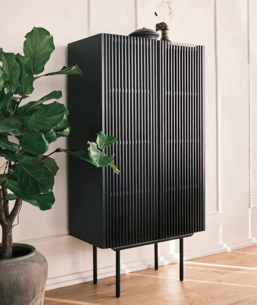 Banc haut 'Louvre' - Noir