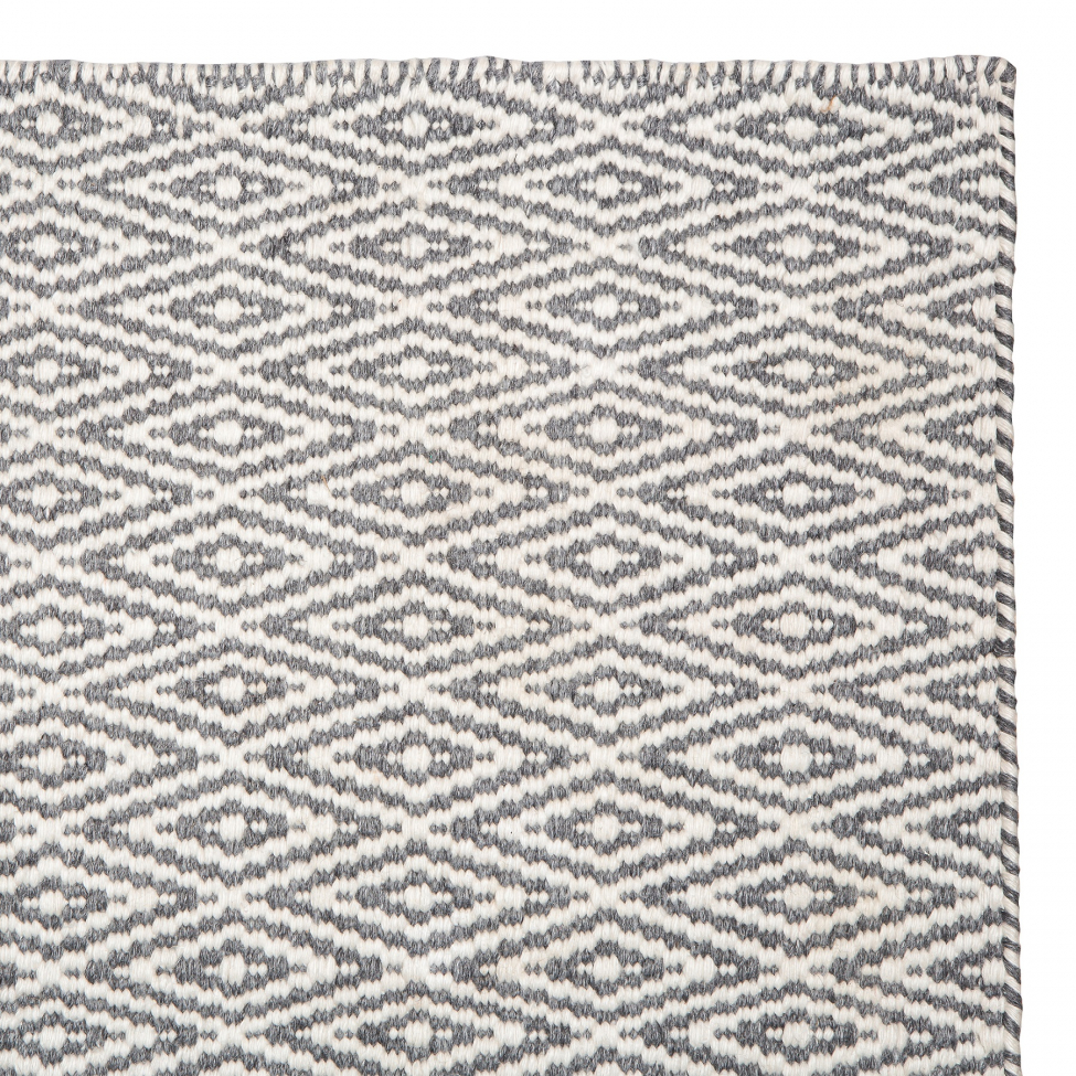 Tapis 'Cozy Luxury' 60x90cm - Gris/Blanc