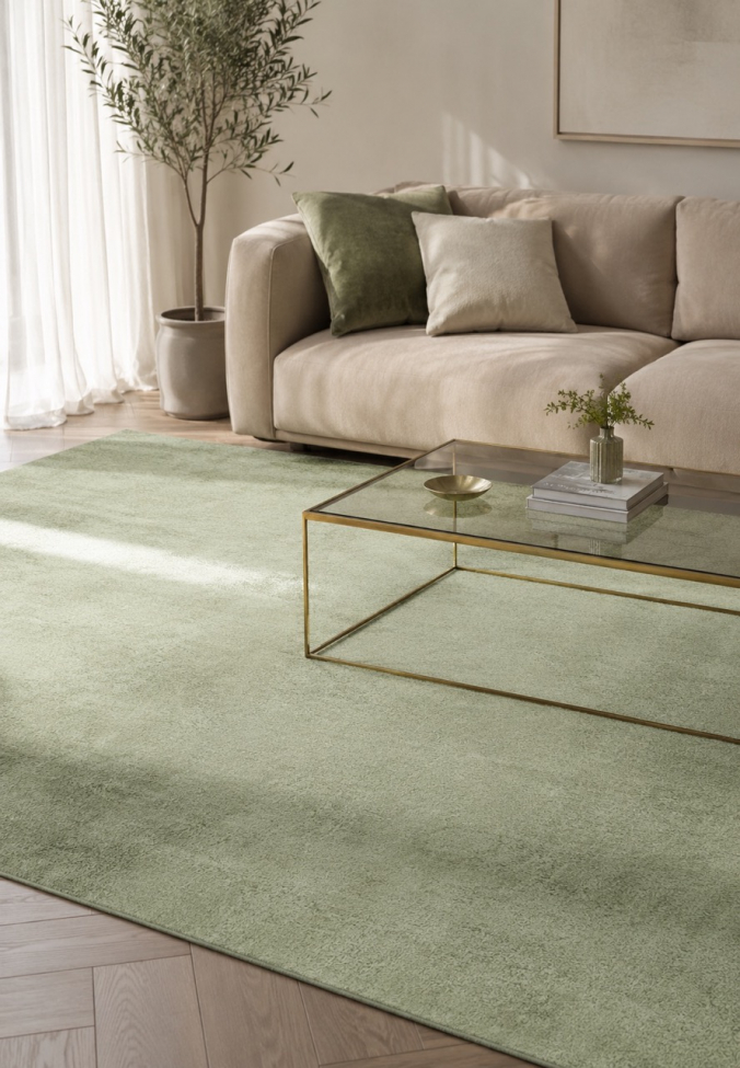 Tapis 'Ängelholm' - Vert