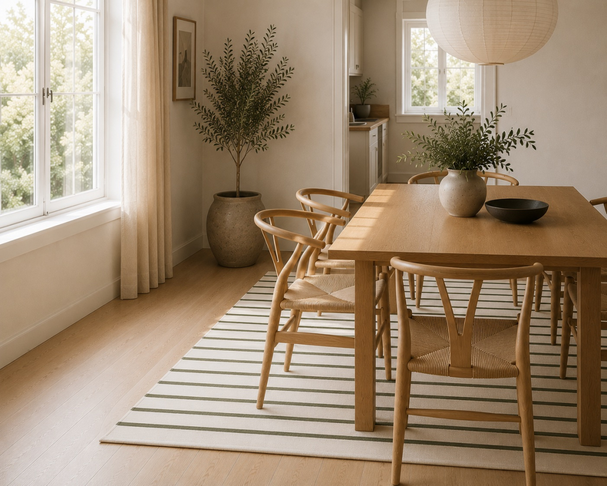 Tapis « Tireno » - Noir/Blanc
