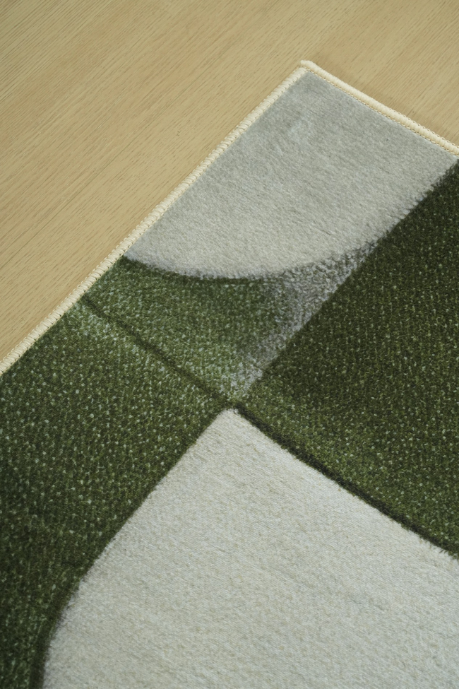 Tapis 'Merano' - Vert/Beige