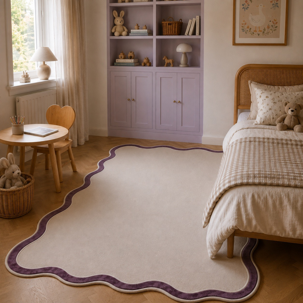 Tapis 'Aureline' - Gris/Violet