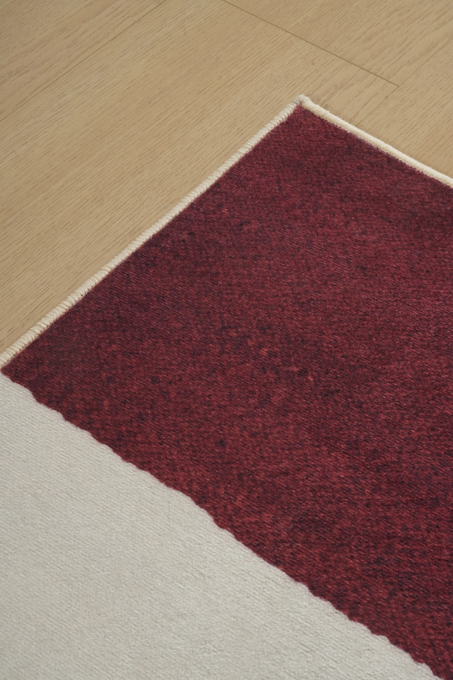 Tapis 'Velenna' 160x230 cm - Rouge/Beige