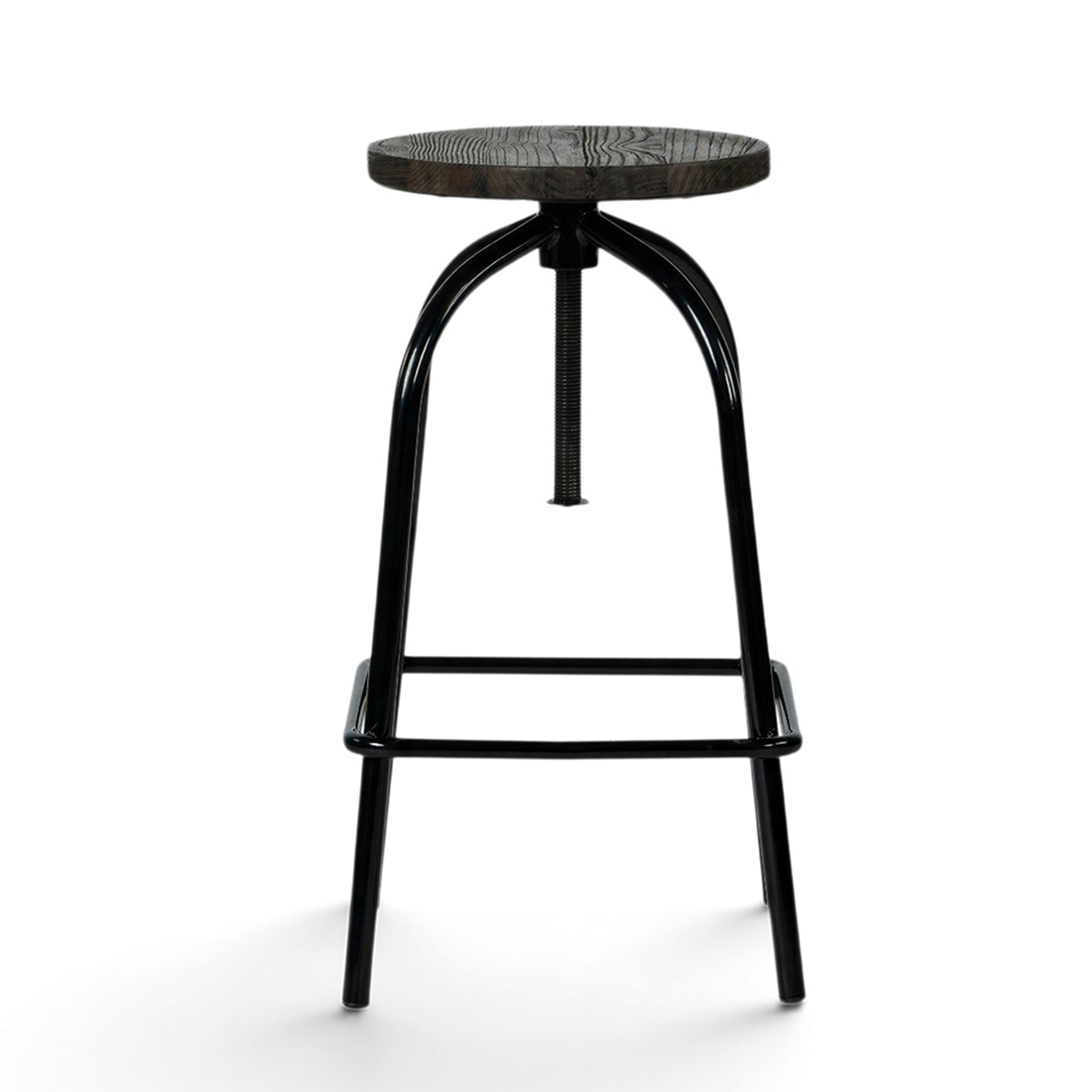 Tabouret 'Frans' - Brun clair/Noir