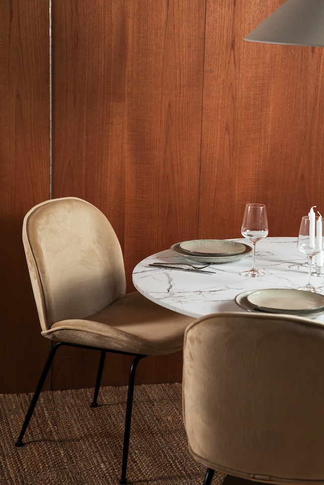 Chaise 'Lux' - Sable/Noir