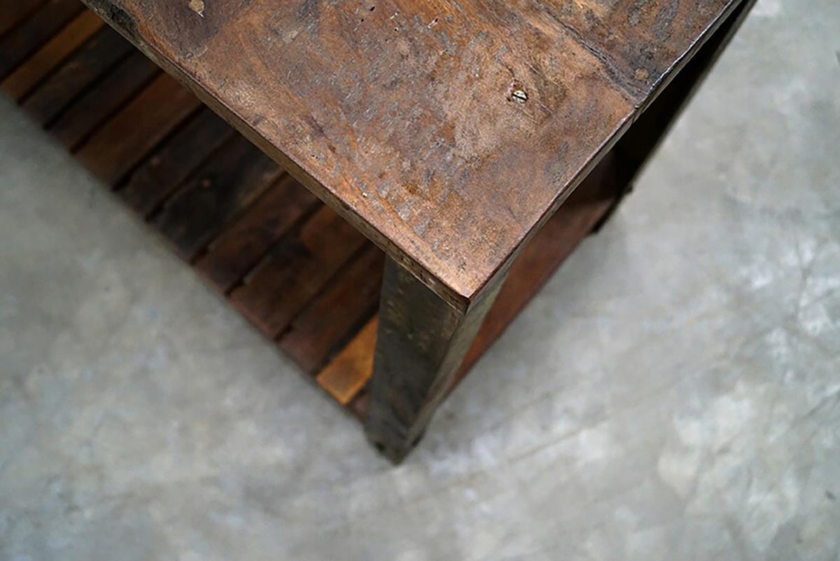 Table en bois rustique 'Rama' - Bois