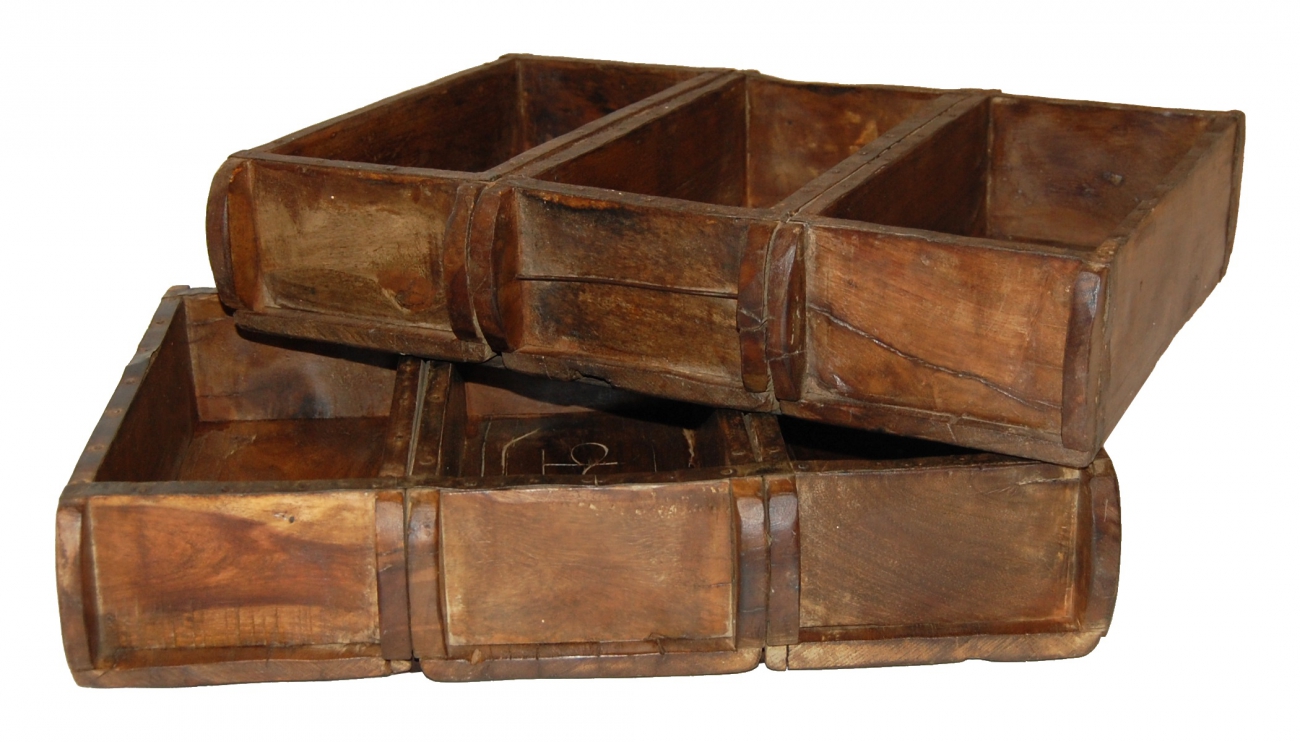 Boîte Vintage 3 compartiments - Bois