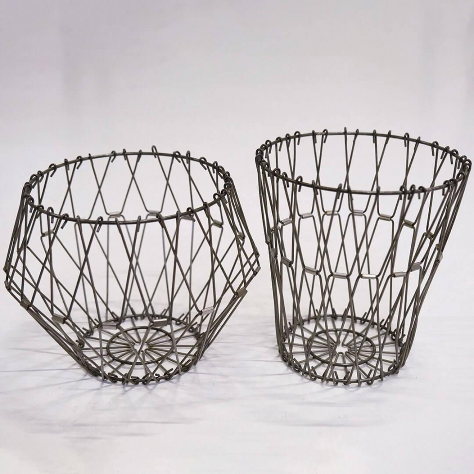 Panier en fil multifonction 'Script' - Fer