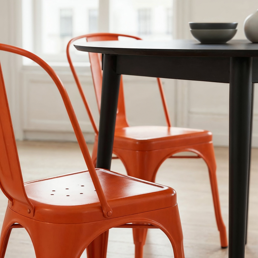 Chaise 'Montmartre' - Laque orange