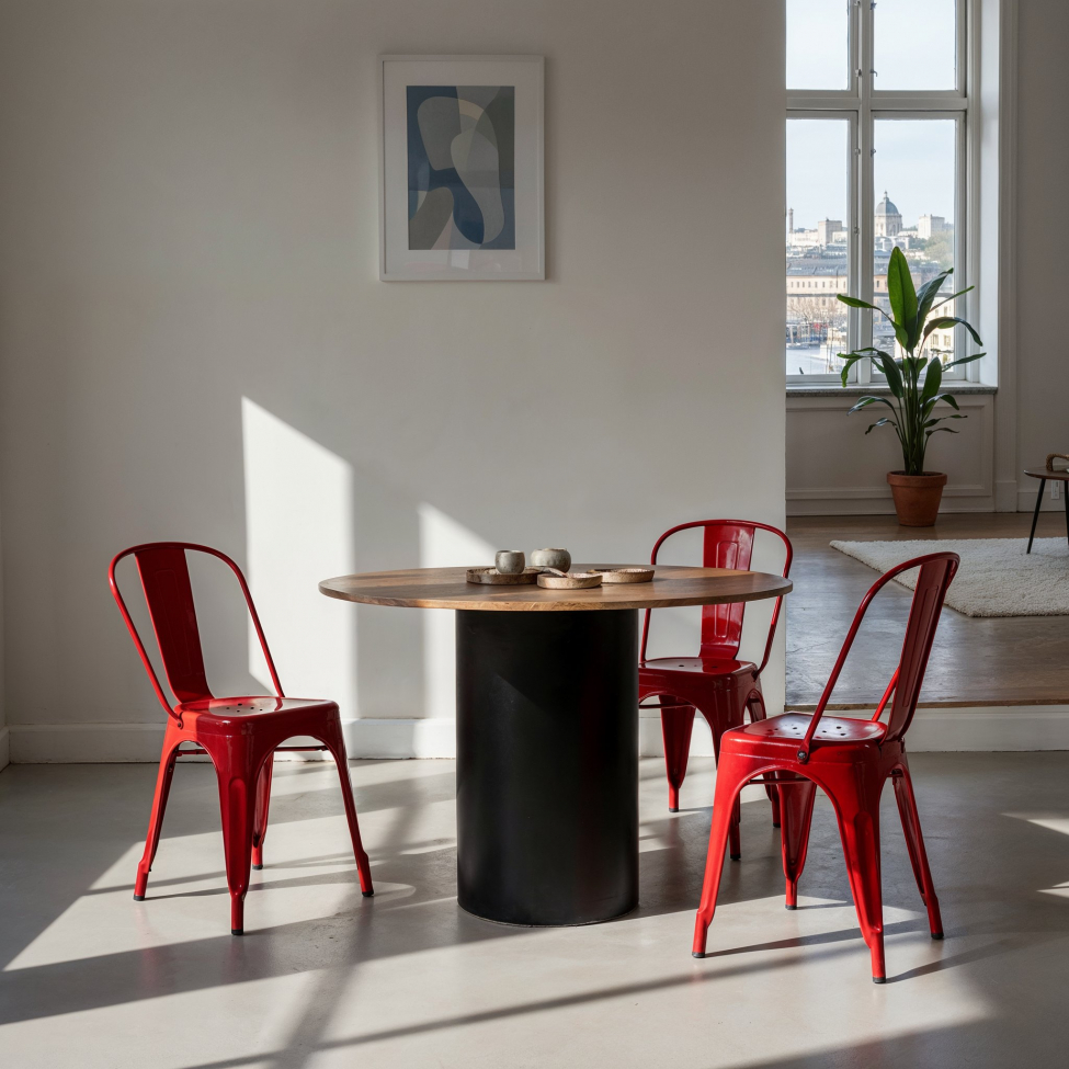 Chaise 'Montmartre' - Laque rouge