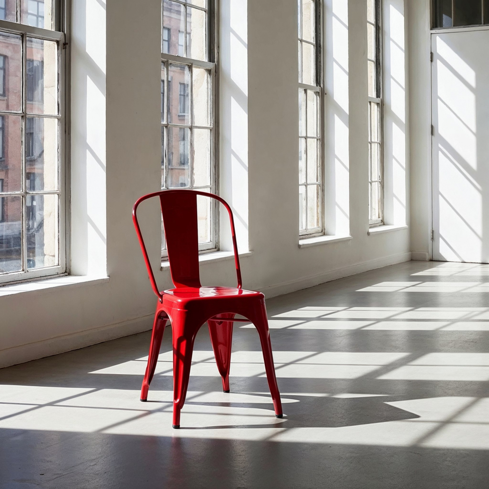 Chaise 'Montmartre' - Laque rouge