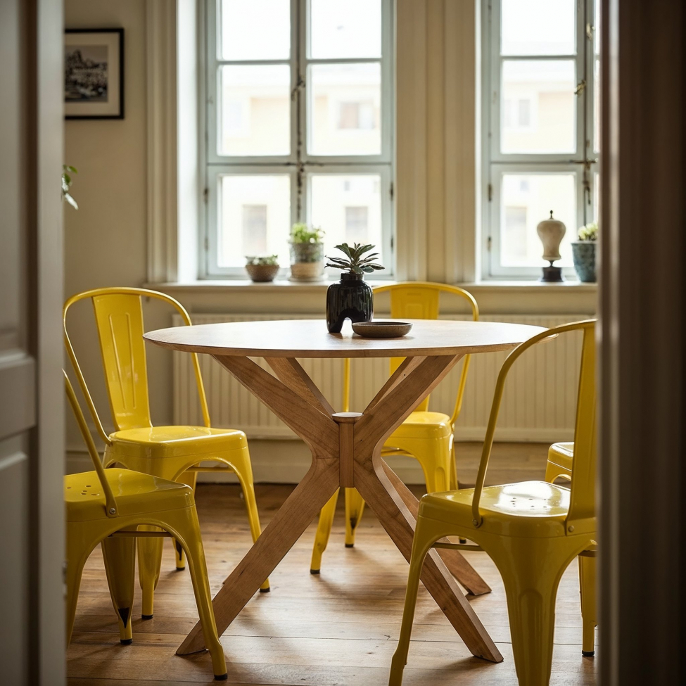 Chaise 'Montmartre' - Laque jaune