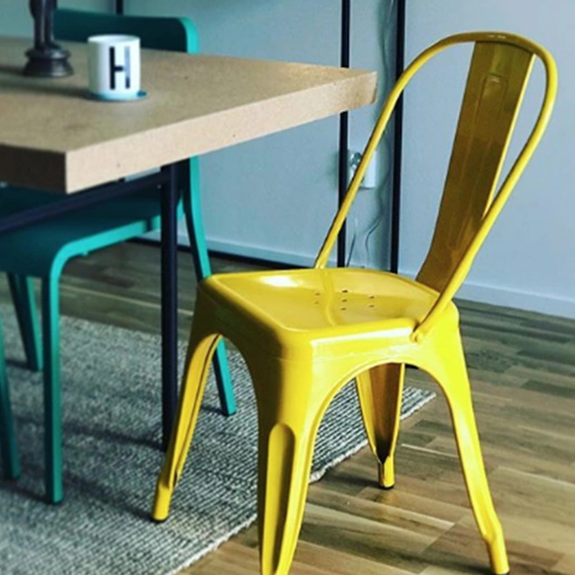 Chaise 'Montmartre' - Laque jaune