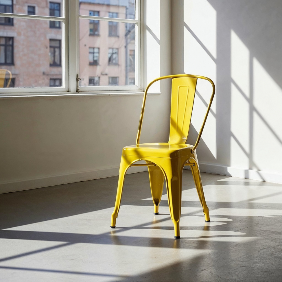 Chaise 'Montmartre' - Laque jaune