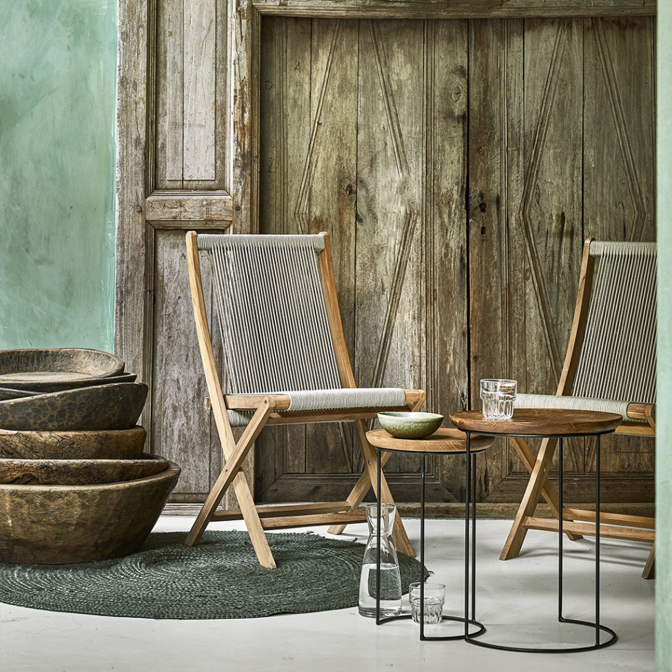 Chaise de jardin 'Rope' - Teck