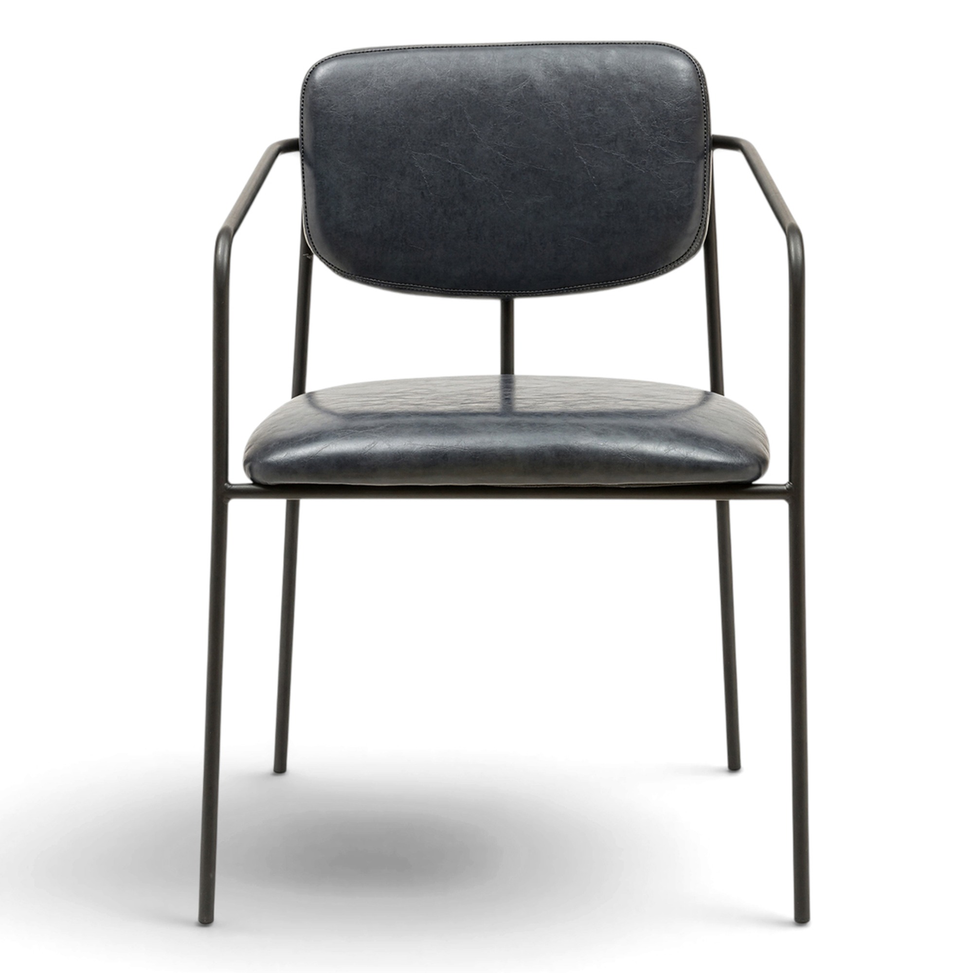 Fauteuil à accoudoirs 'Ebba' - Gris foncé