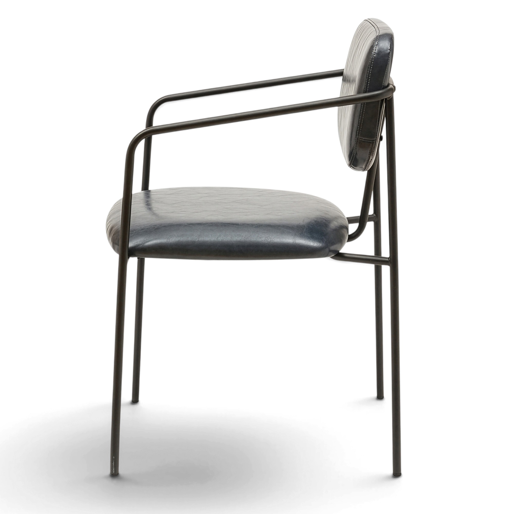 Fauteuil à accoudoirs 'Ebba' - Gris foncé