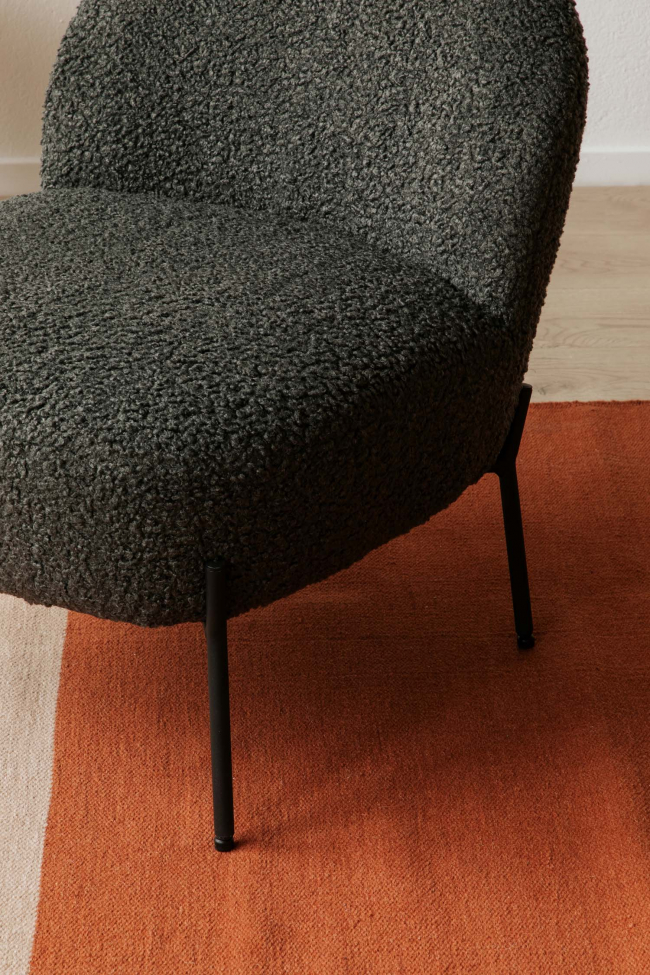 Fauteuil 'Gori' - Gris foncé/Teddy