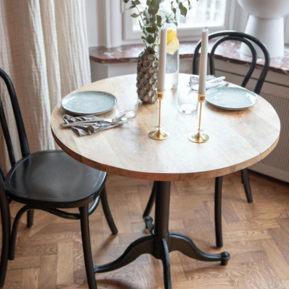 Table &agrave; manger 'L&aring;ngholmen' Ronde 80cm - Vintage