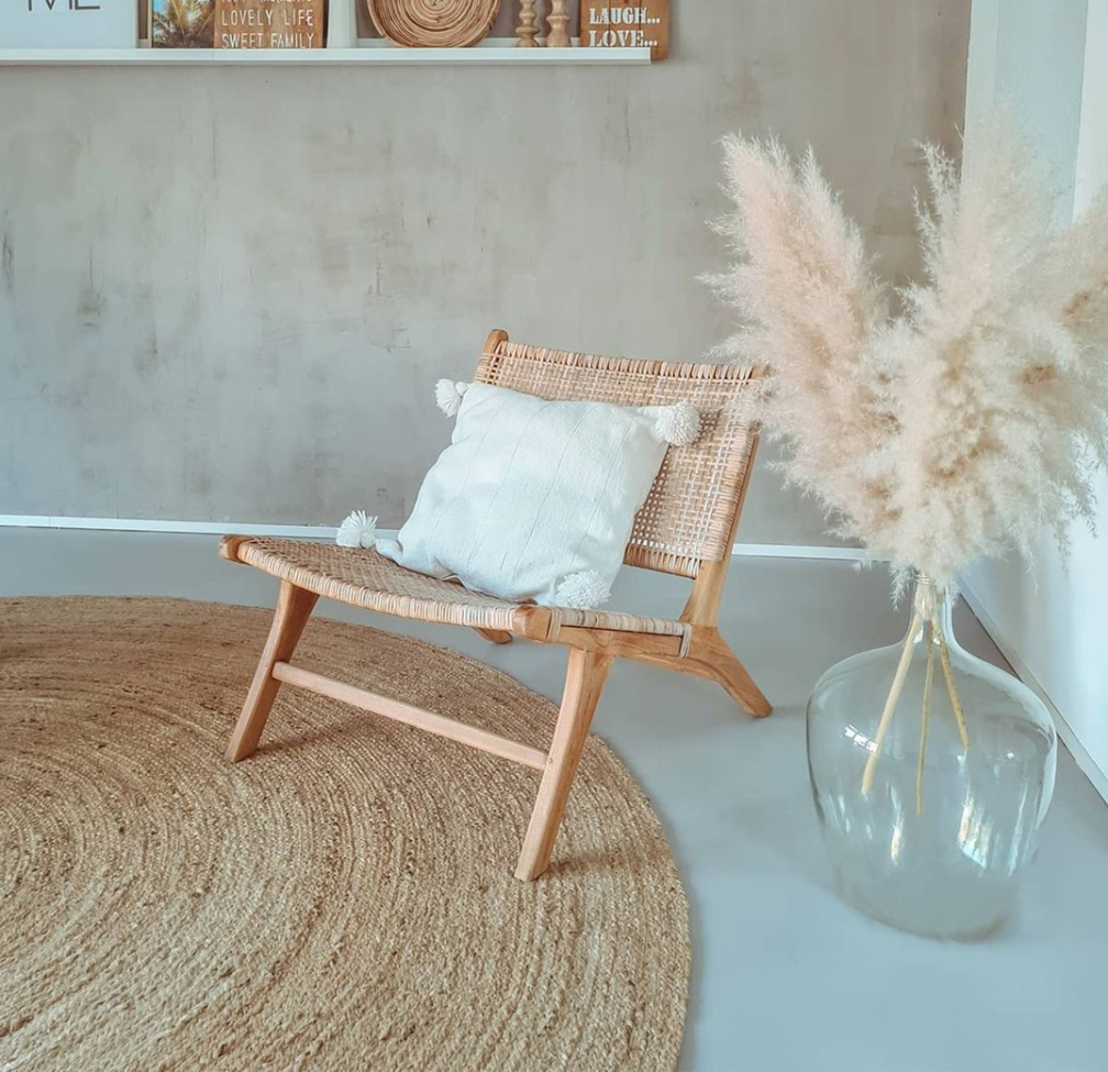 Tapis rond 'Flätan' 240cm - Jute