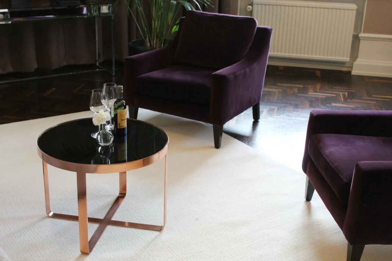 Tapis en laine 'Hamilton' 300x300cm - Blanc