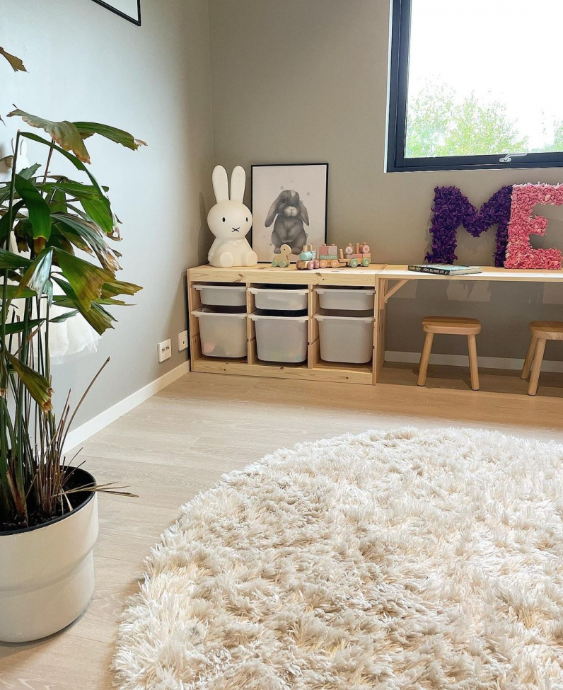 Tapis rond 'Janjira' 200cm - Blanc cassé