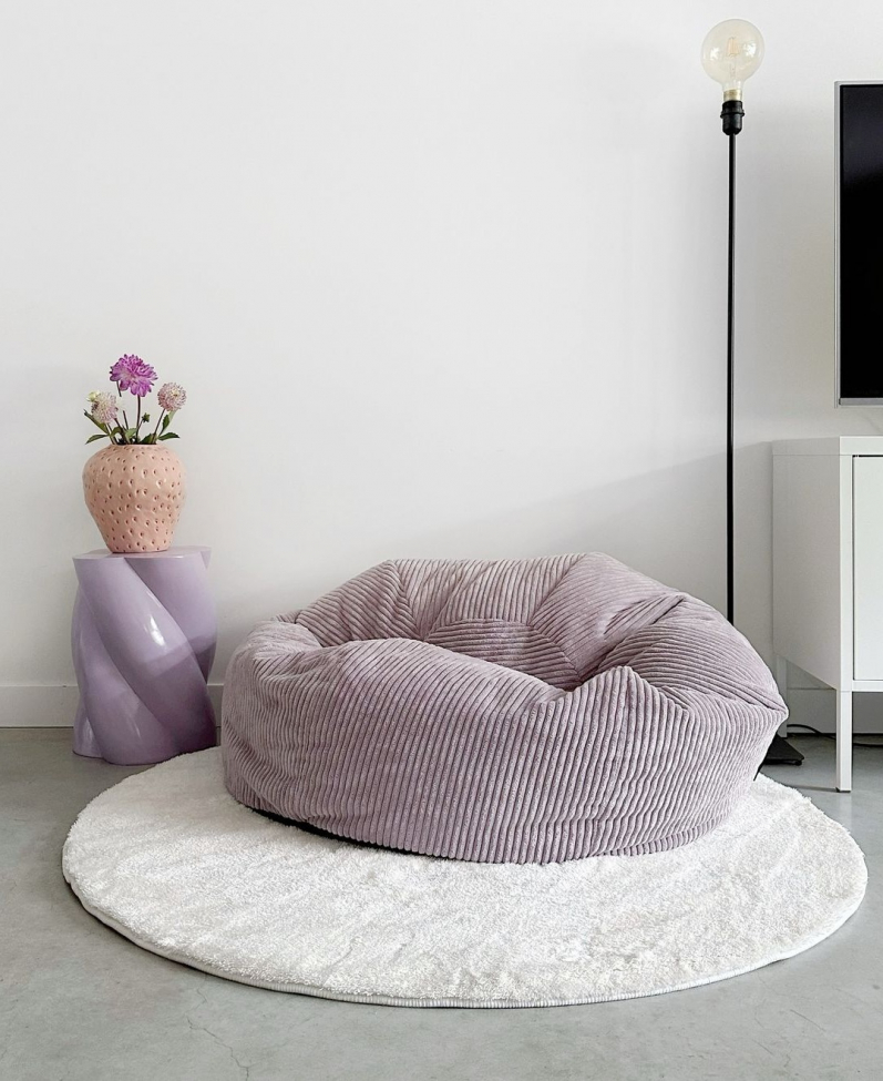 Tapis rond 'Aranga Super Soft' 120cm - Blanc