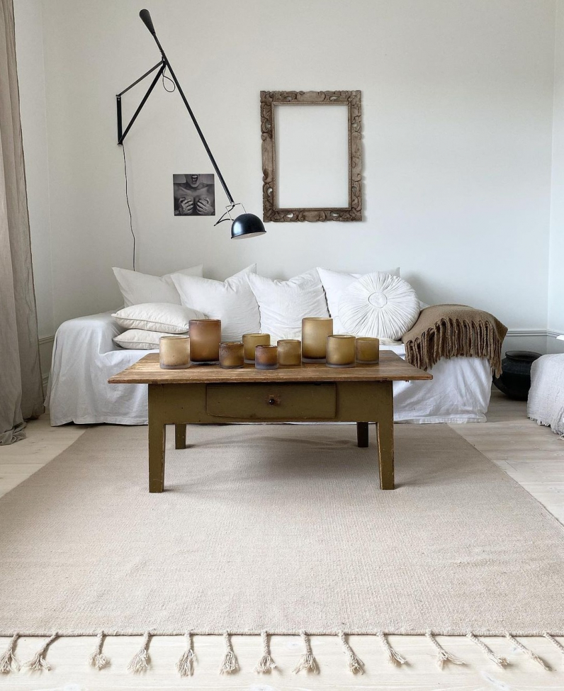 Tapis en laine 'Malana' 200x300cm - Beige