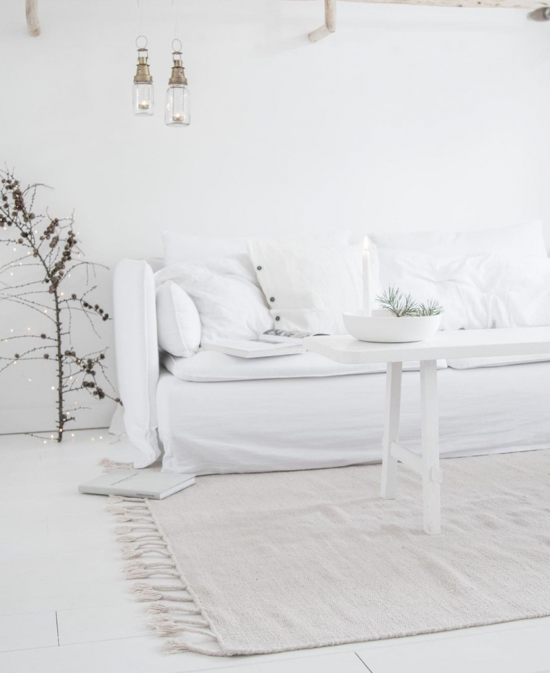 Tapis en laine 'Malana' 60x120cm - Beige