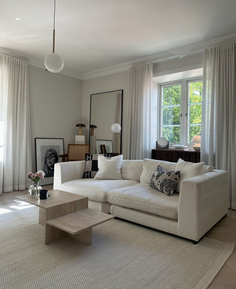 Tapis en laine 'Coastal' 200x300cm - Crème